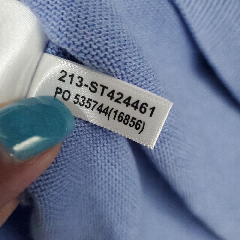 Tommy Bahama Sweater Mens XLarge Blue Island Zone V Neck Long‎ Sleeves Pullover - Picture 12 of 16